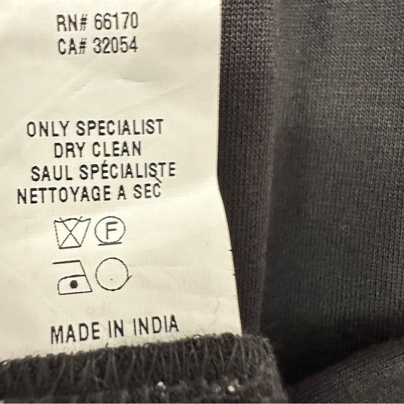 Anthropologie Bl-nk Sequin Embellished Blouse Size XS Black Bohemian NWT - Picture 12 of 14